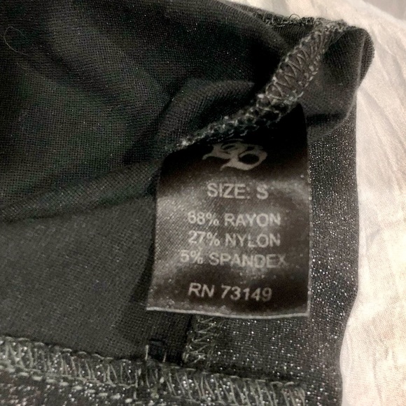 BOOM BOOM JEANS black sparkle pencil skirt sizeS NWOT unused - Picture 10 of 10
